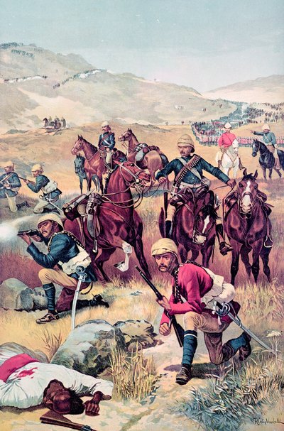 द लास्ट शॉट इन द सौदान, &39;द इलस्ट्रेटेड लंदन न्यूज&39; से, 20 जून 1885 को द्वारा रिचर्ड केटन वुडविले